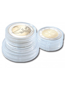 Capsule portamonete in Plexiglas misura da 25,00 mm 1/2 Oncia Canada Acero oro